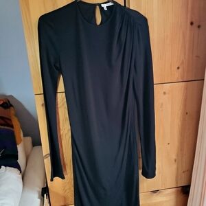 Derek Lam 10 Crosby Black Stretch Long Sleeve Maxi Dress size 4